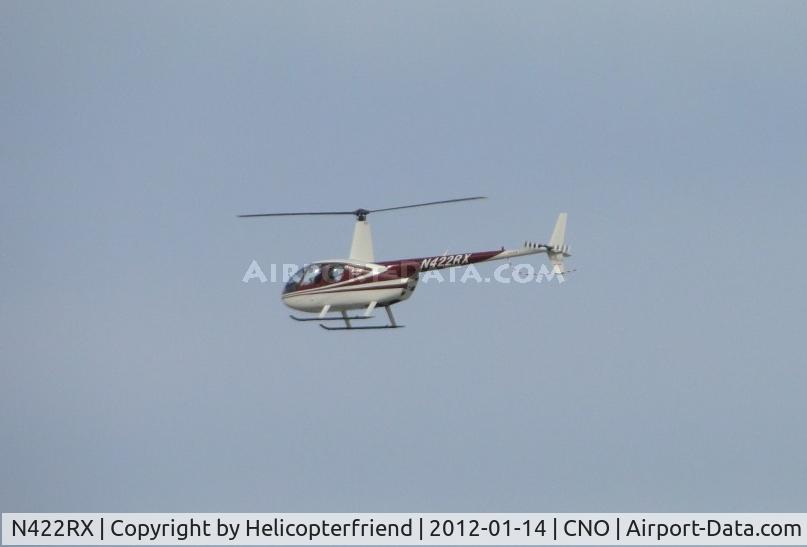 N422RX, 2001 Robinson R44 C/N 1094, Heading west in an air taxi towards the fuel station