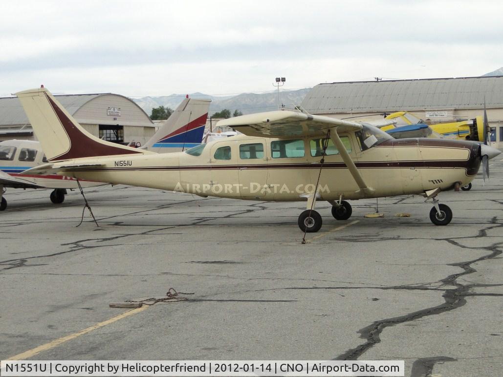 N1551U, 1969 Cessna 207 C/N 20700151, Parked and tied down