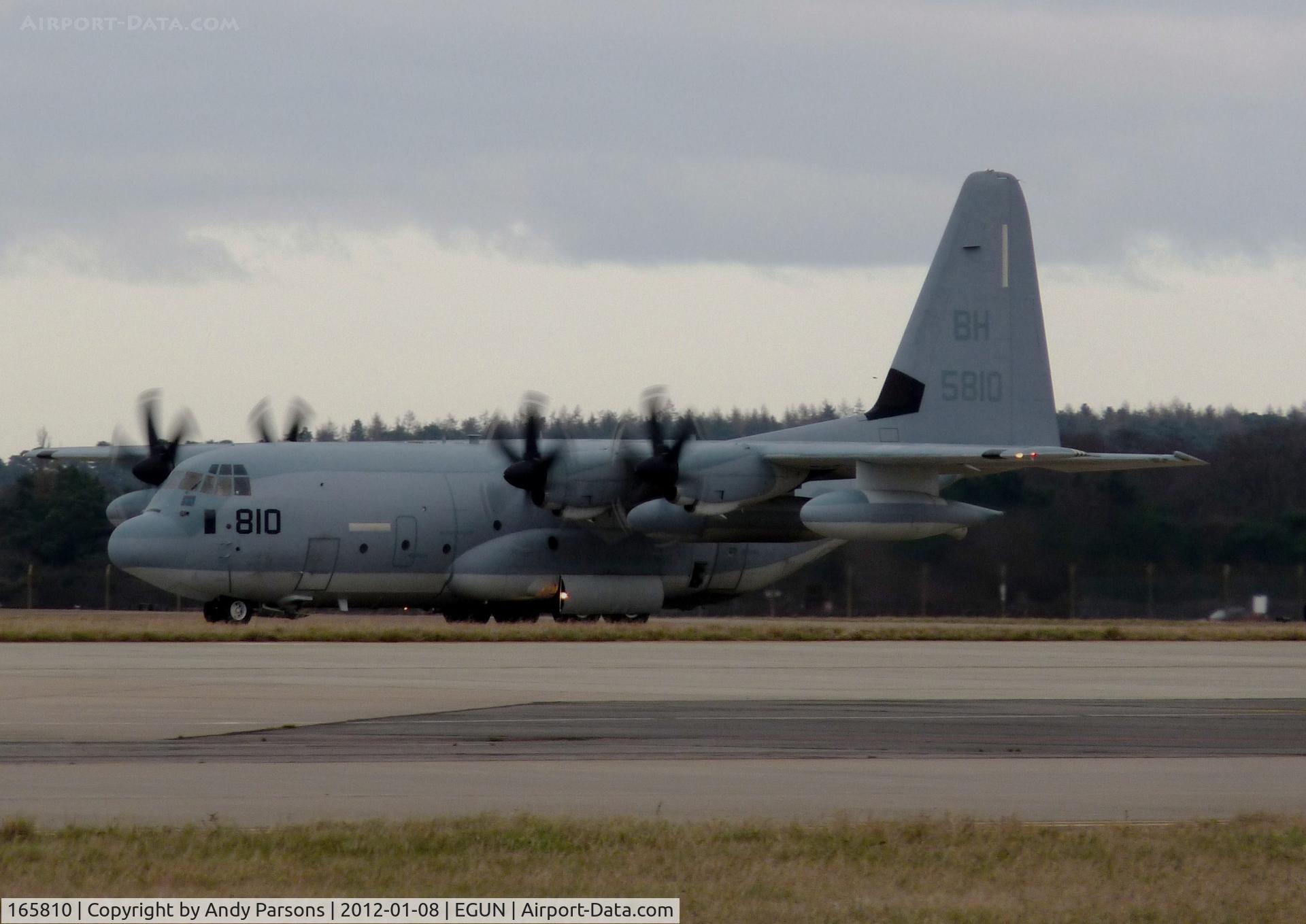 165810, Lockheed Martin KC-130J Hercules C/N 382-5509, Departing Mildenhall