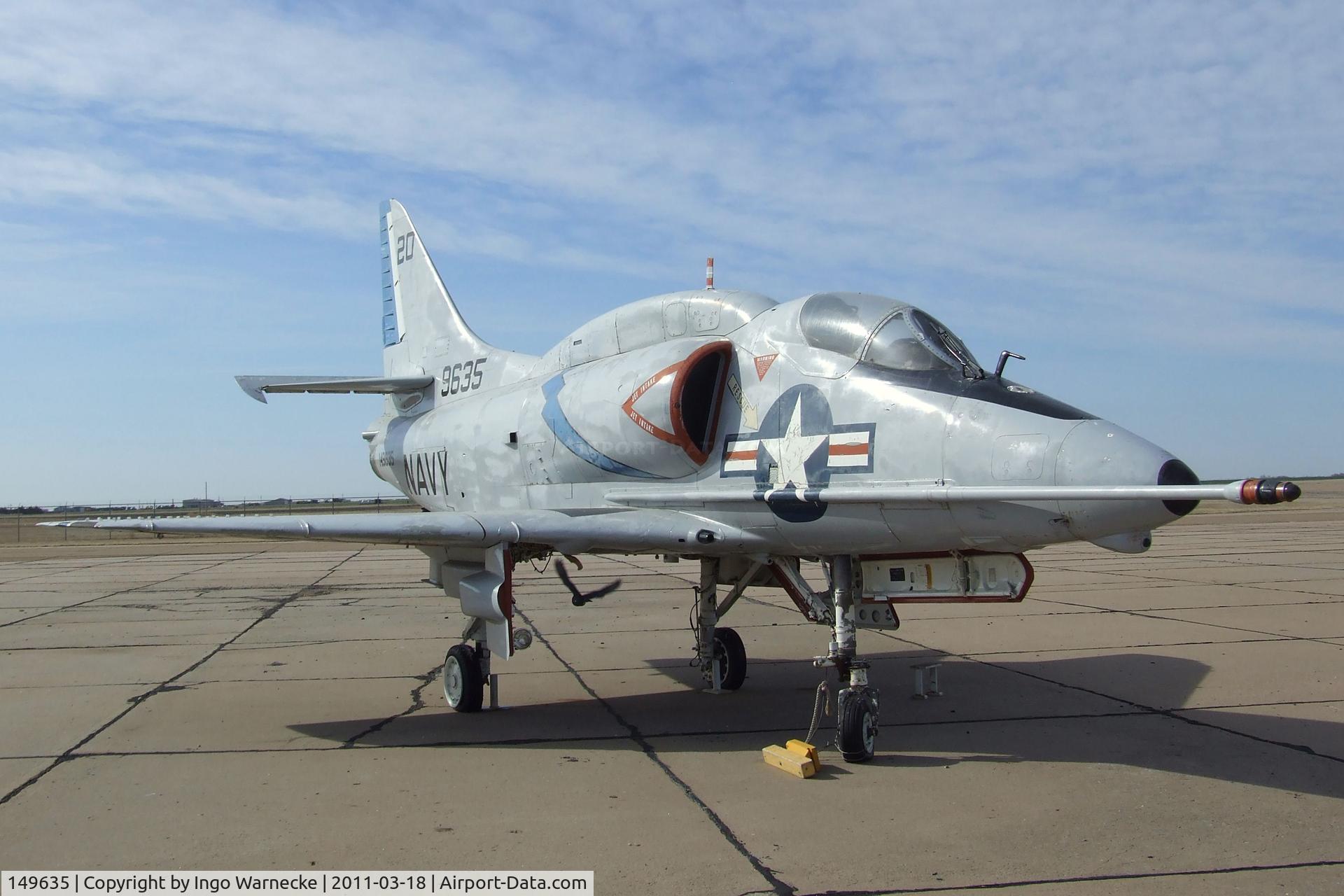 149635, Douglas A-4L Skyhawk C/N 12960, Douglas A-4L Skyhawk at the Mid-America Air Museum, Liberal KS