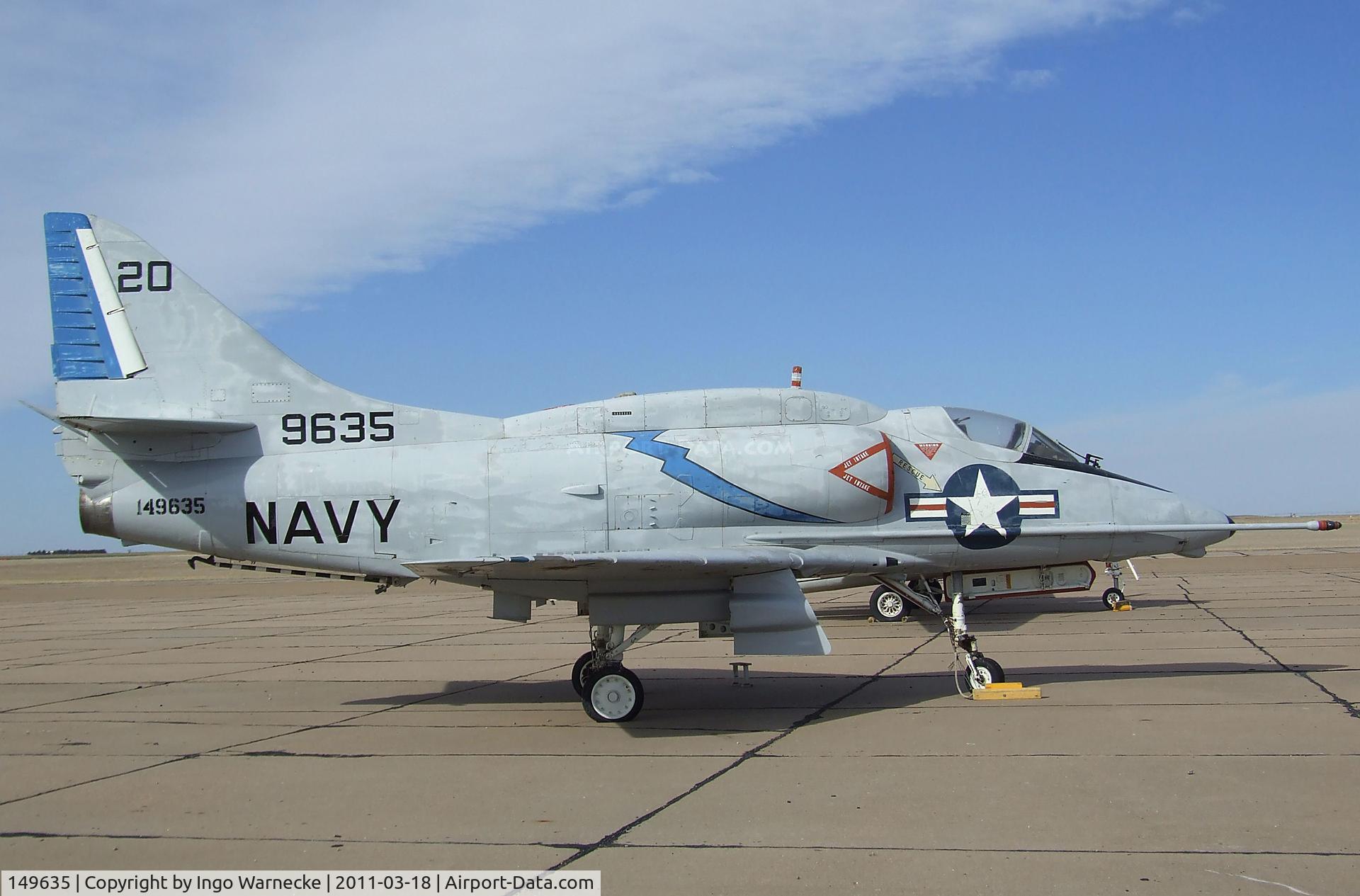 149635, Douglas A-4L Skyhawk C/N 12960, Douglas A-4L Skyhawk at the Mid-America Air Museum, Liberal KS