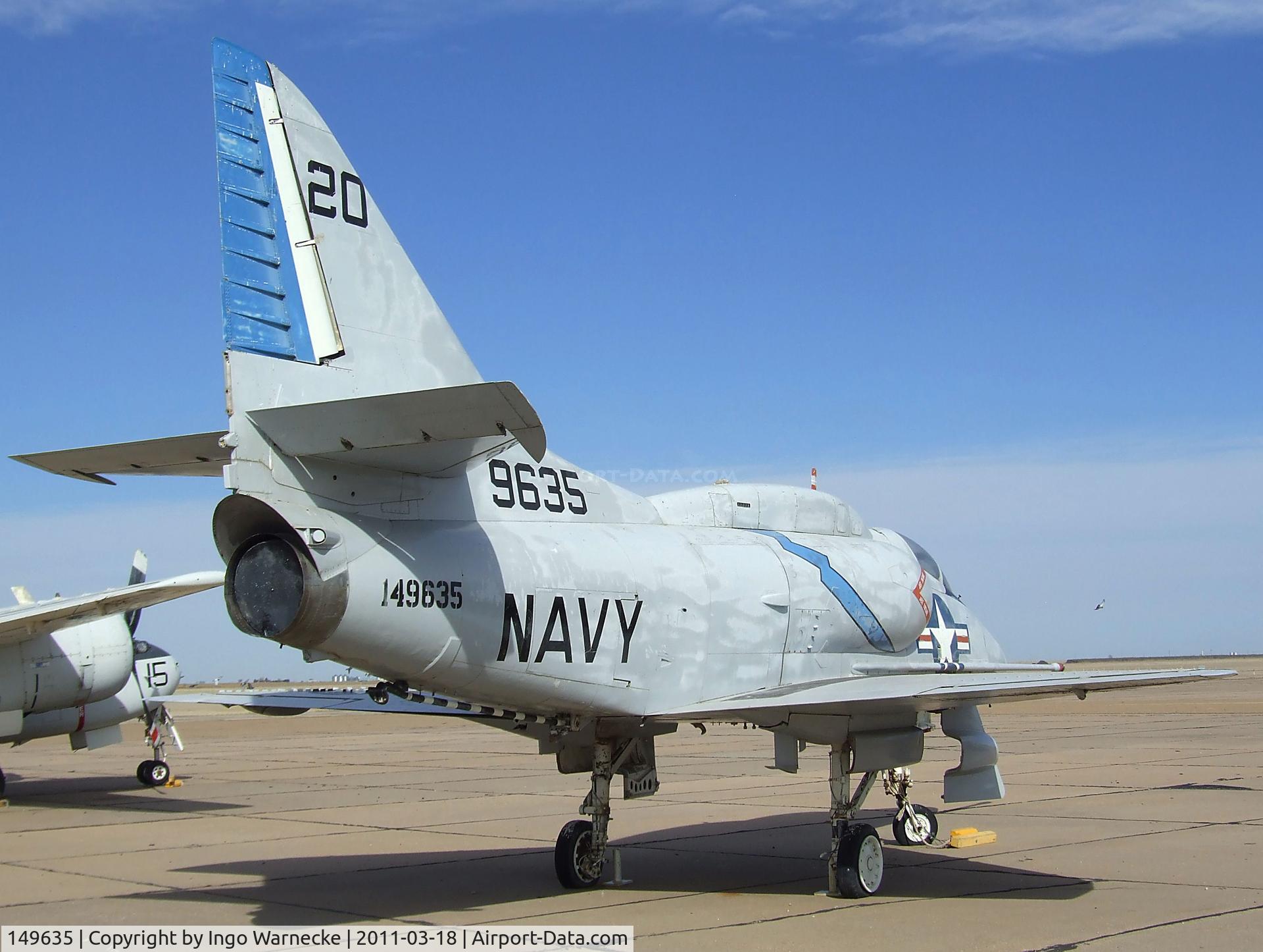 149635, Douglas A-4L Skyhawk C/N 12960, Douglas A-4L Skyhawk at the Mid-America Air Museum, Liberal KS