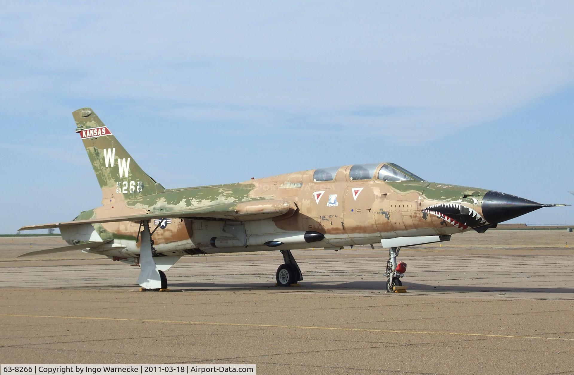63-8266, 1963 Republic F-105G Thunderchief C/N F043, Republic F-105G Thunderchief at the Mid-America Air Museum, Liberal KS