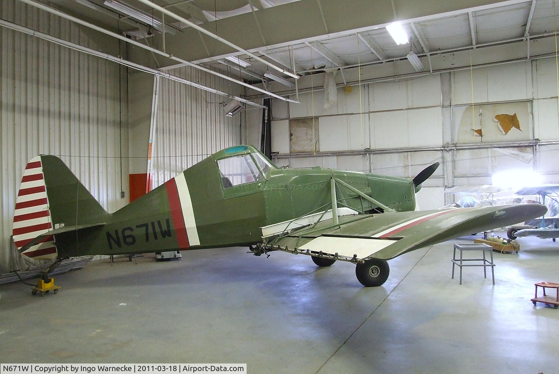 N671W, 1968 Aero Commander Callair A-9B C/N 1382, Aero Commander (IMCO) CallAir A-9B at the Mid-America Air Museum, Liberal KS