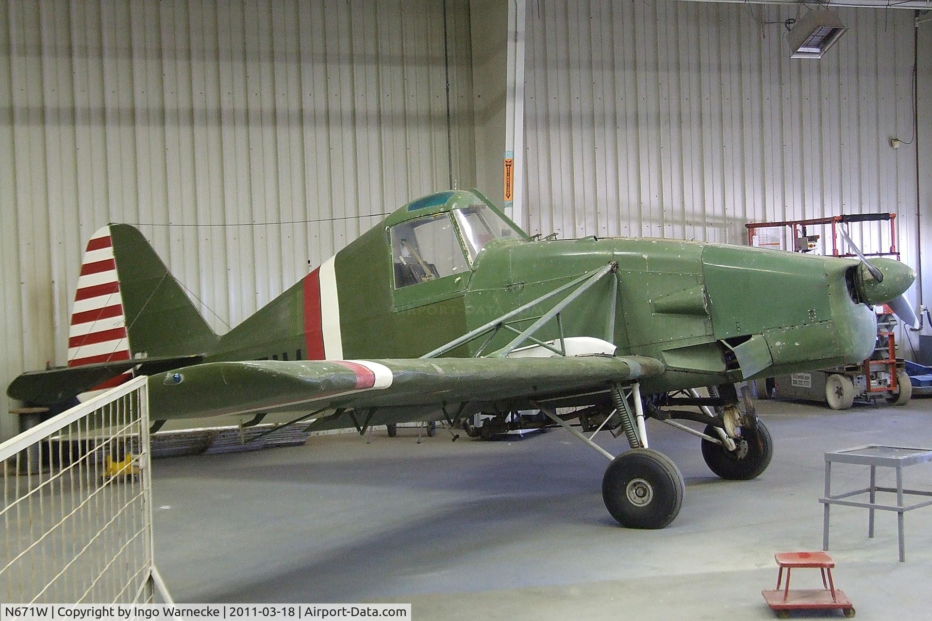 N671W, 1968 Aero Commander Callair A-9B C/N 1382, Aero Commander (IMCO) CallAir A-9B at the Mid-America Air Museum, Liberal KS
