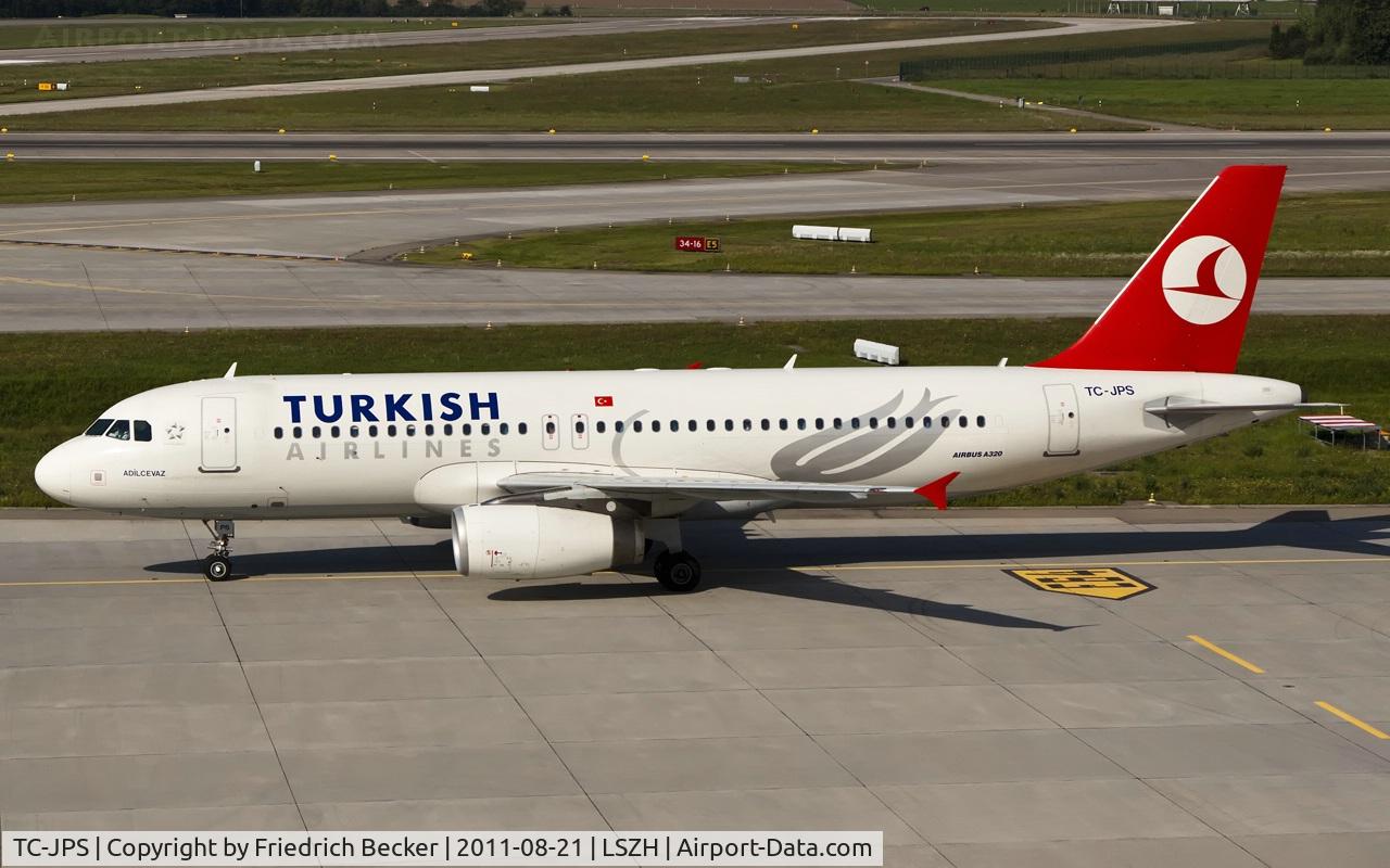 TC-JPS, 2008 Airbus A320-232 C/N 3718, taxying to the gate