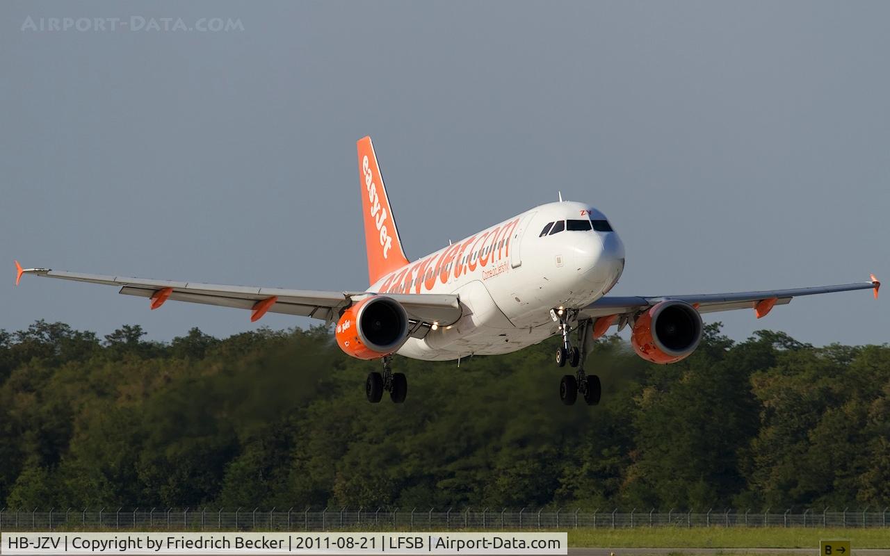 HB-JZV, 2006 Airbus A319-111 C/N 2709, short final