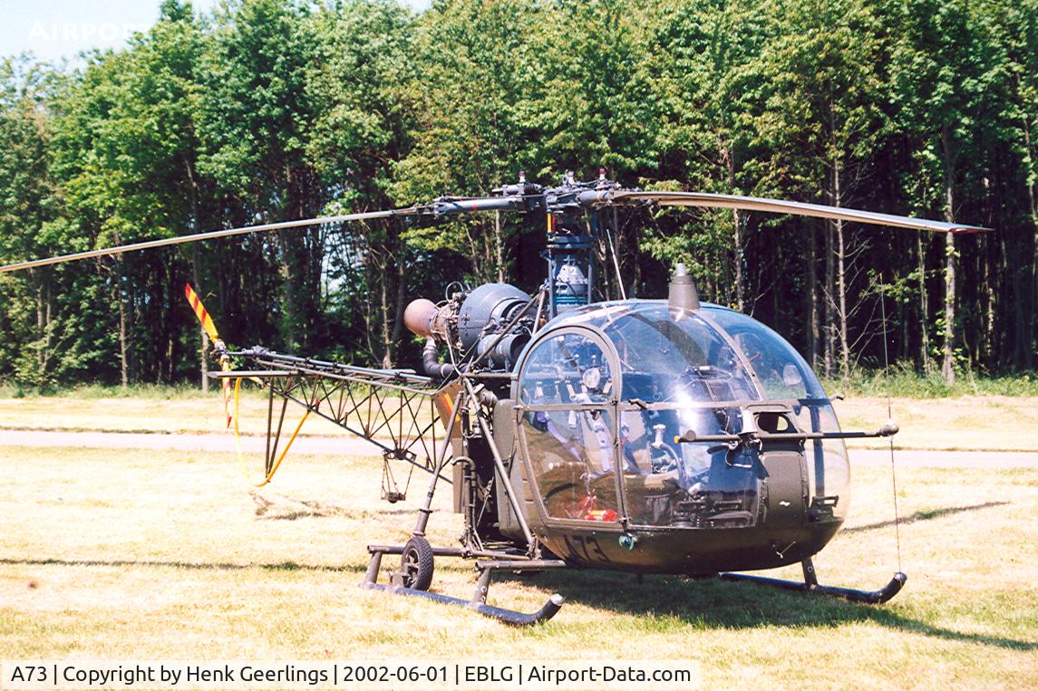 A73, Sud Aviation SA-318C Alouette II C/N 2087, Belgian Army.

Heli Meet at Bierset AFB