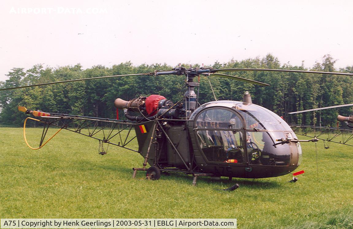 A75, Sud Aviation SA-318C Alouette II C/N 2095-707C-A171, Belgian Army

Heli Meet at Bierset AB