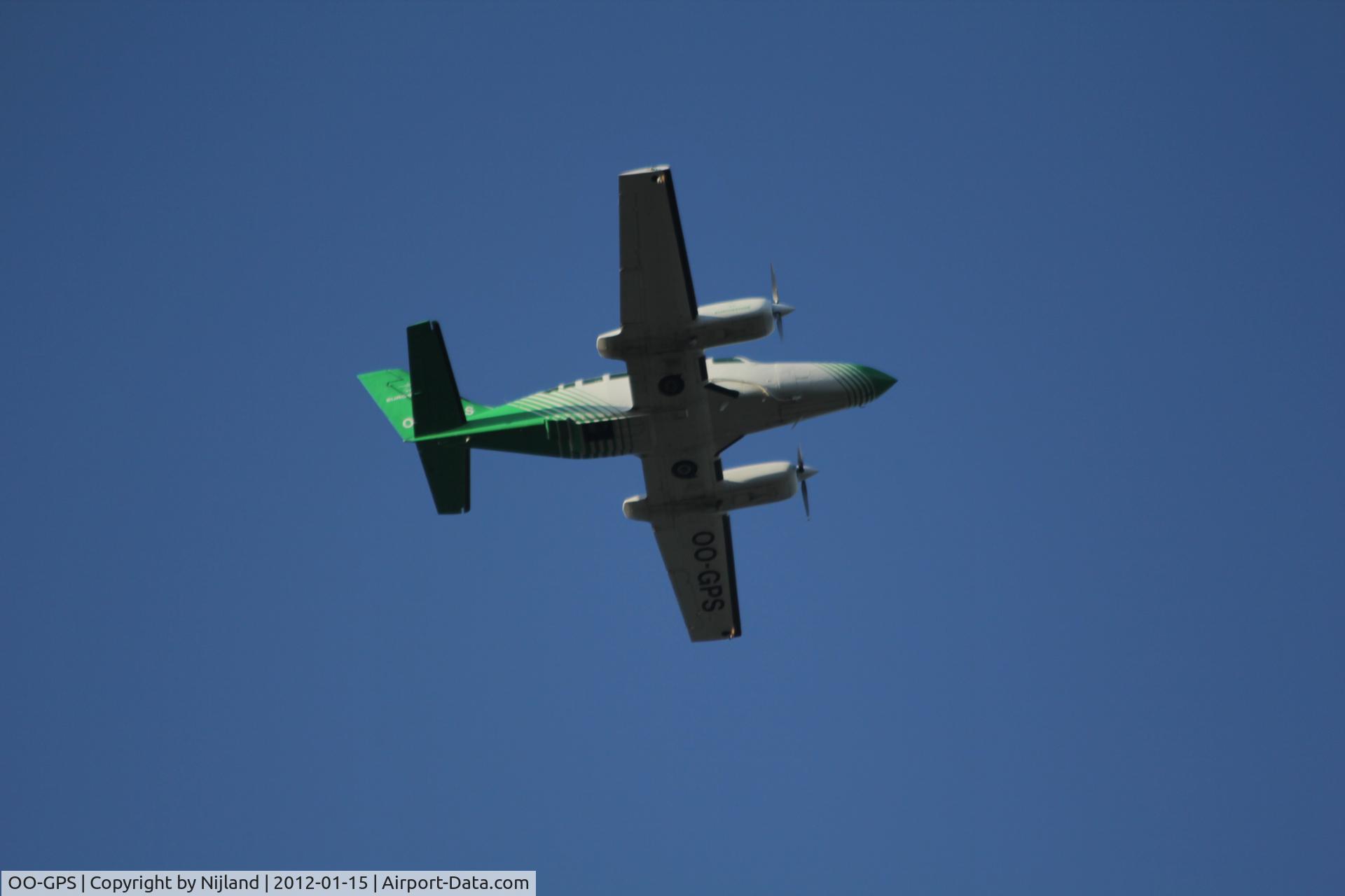 OO-GPS, 1980 Cessna 404 Titan Titan C/N 404-0609, 15-01-2012 15:00 uur boven Neede The Netherlands