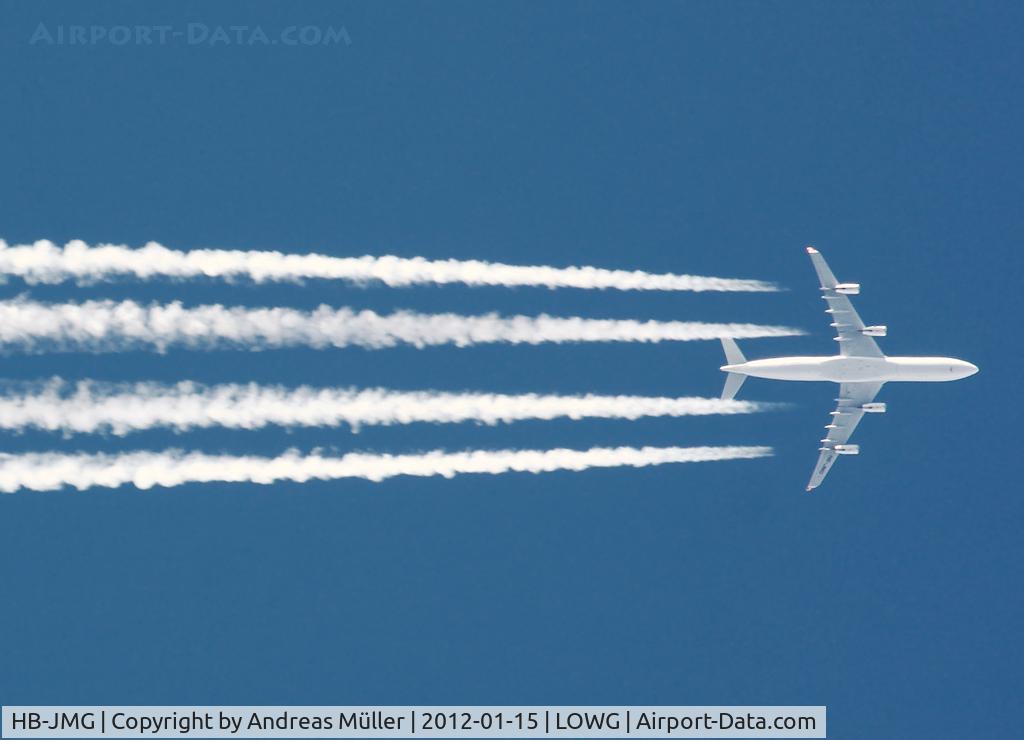 HB-JMG, 2003 Airbus A340-313 C/N 562, On the way to Shanghai.