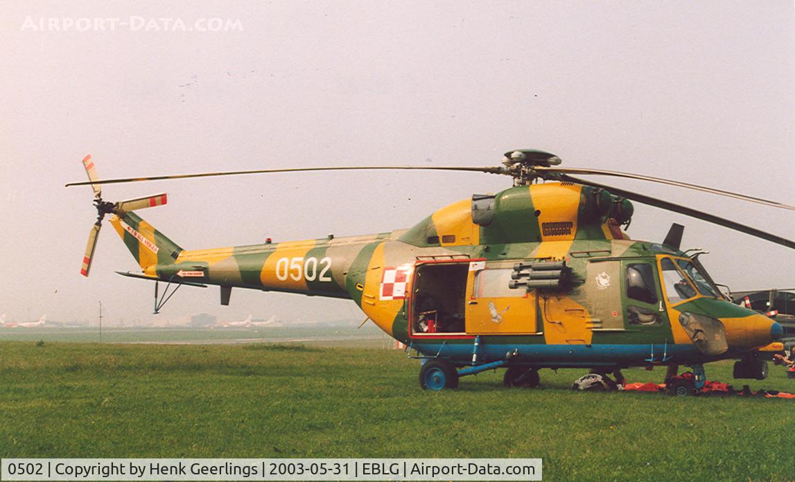 0502, PZL-Swidnik W-3RL Sokol C/N 310502, Polish Army. Bierset AB Heli Meet