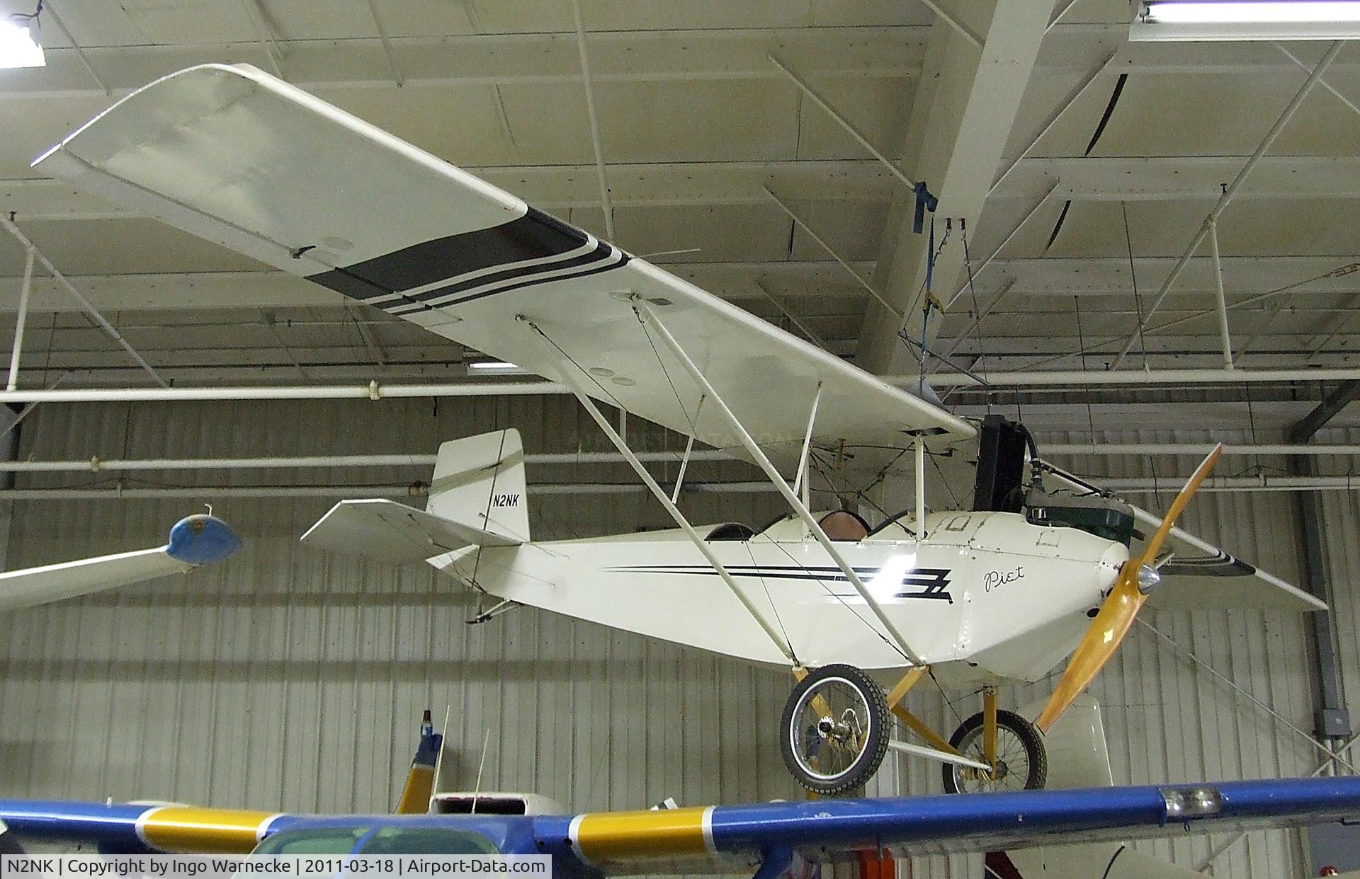 N2NK, 1983 Kensinger N H K-2 C/N NK2, Pietenpol (N.H. Kensinger) Air Camper K-2 at the Mid-America Air Museum, Liberal KS