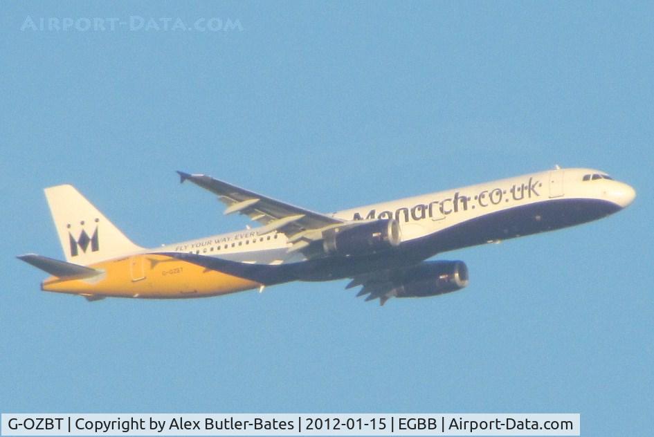 G-OZBT, 2008 Airbus A321-231 C/N 3546, Departed from Bhx, Taken from knowle