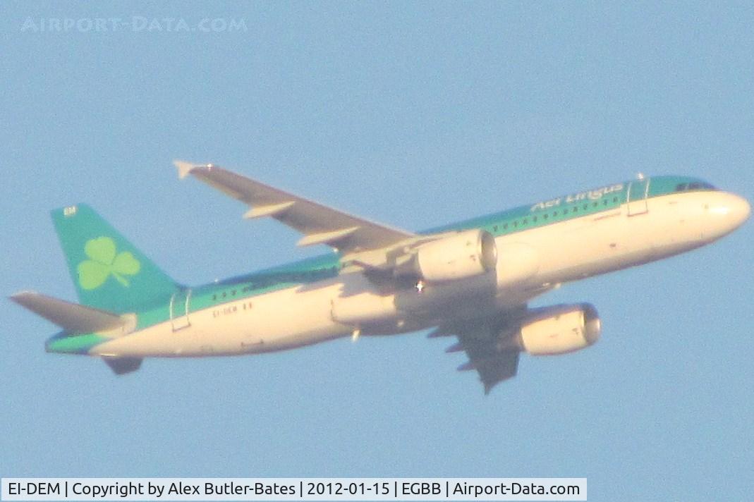 EI-DEM, 2005 Airbus A320-214 C/N 2411, Departed from Bhx, Taken from knowle