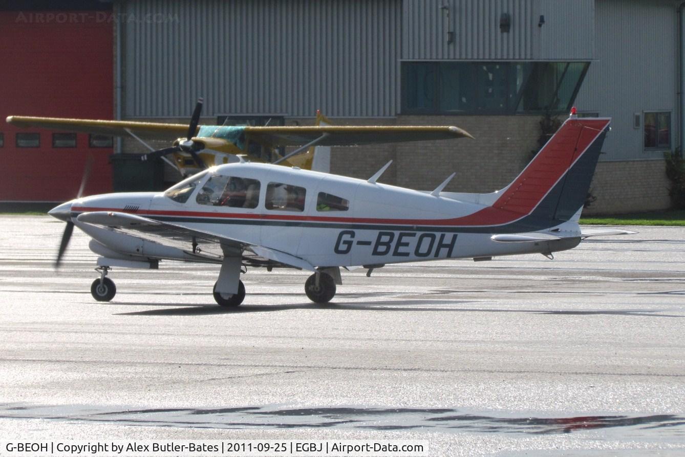 G-BEOH, 1977 Piper PA-28R-201T Cherokee Arrow III C/N 28R-7703038, 