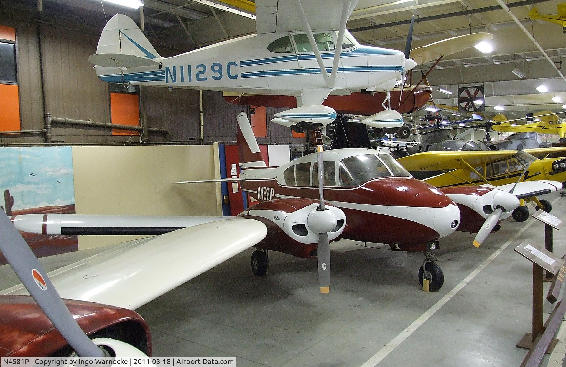 N4581P, 1960 Piper PA-23-250 Aztec C/N 27-90, Piper PA-23-250 Aztec at the Mid-America Air Museum, Liberal KS