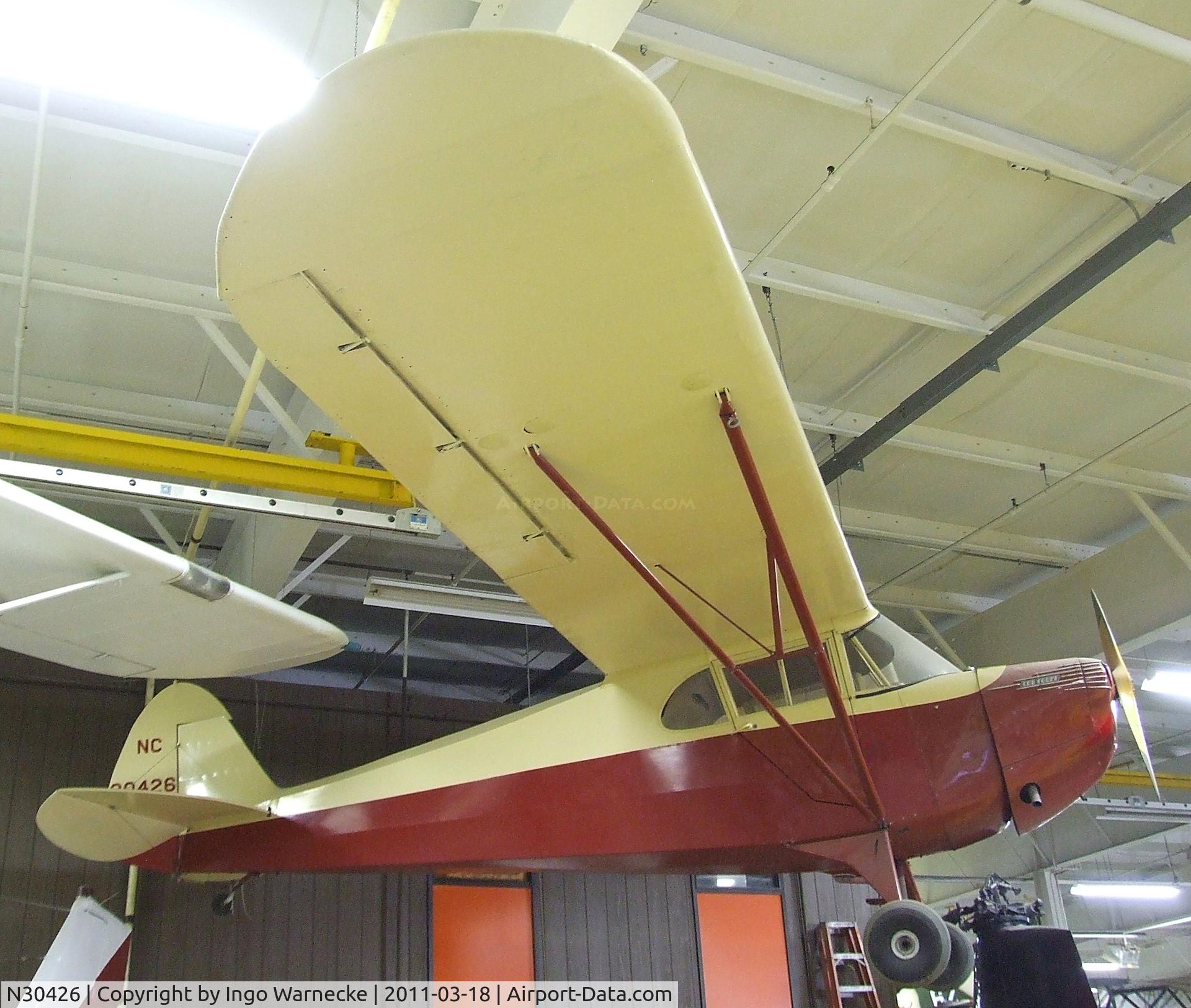 N30426, 1940 Piper J-4F C/N 4-1209, Piper J4F Cub Coupe at the Mid-America Air Museum, Liberal KS