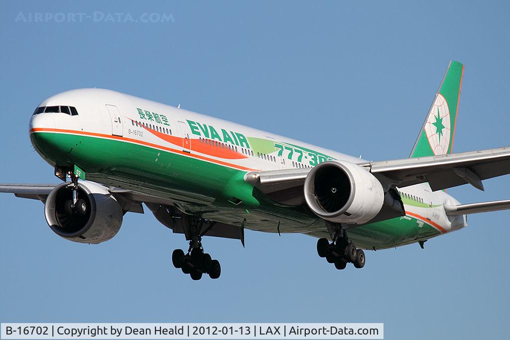 B-16702, 2005 Boeing 777-35E/ER C/N 32640, EVA Air B-16702 with 