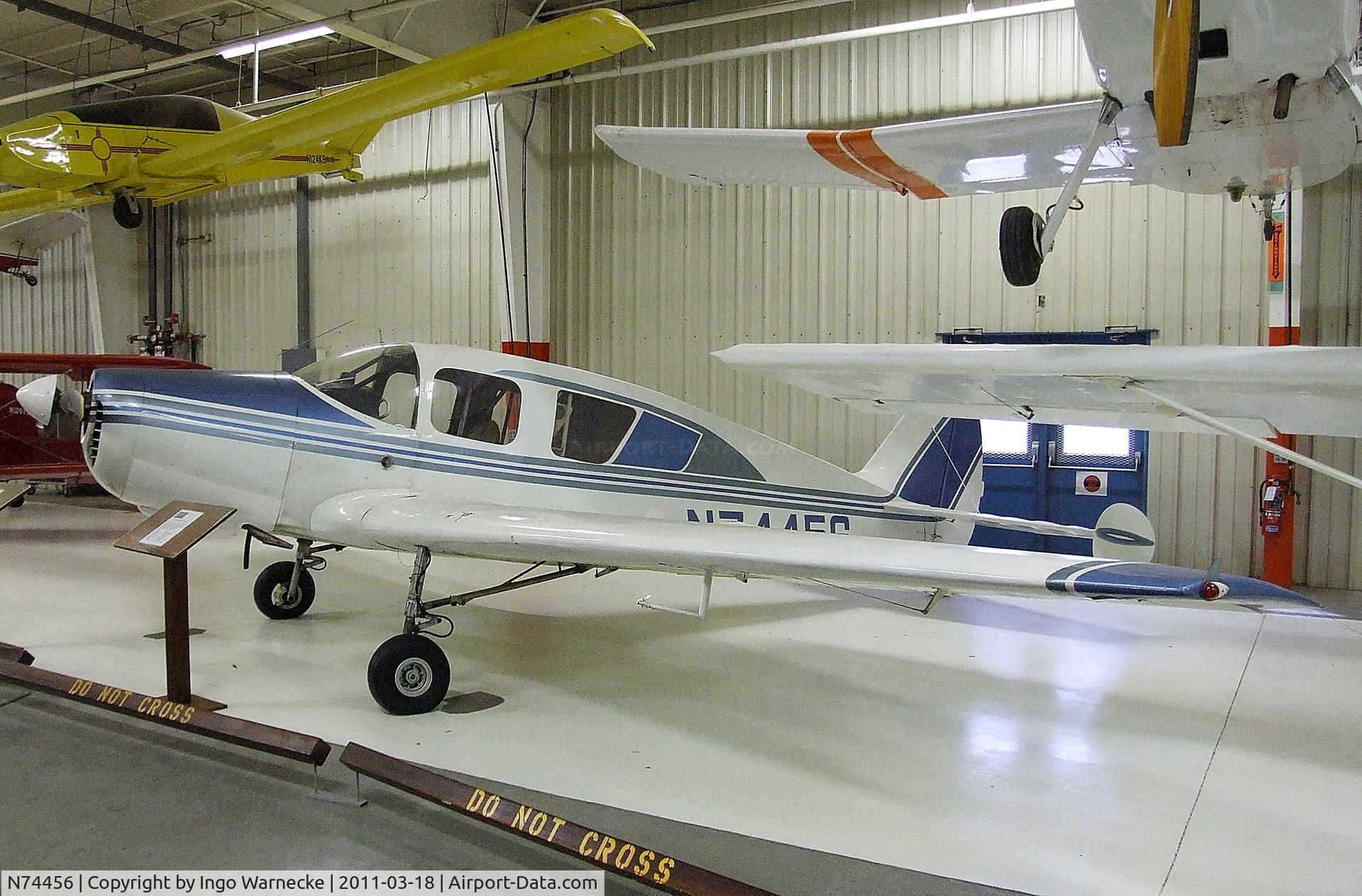 N74456, 1948 Bellanca 14-13-2 Cruisair Senior C/N 1569, Bellanca 14-13-2 Cruisair Senior at the Mid-America Air Museum, Liberal KS