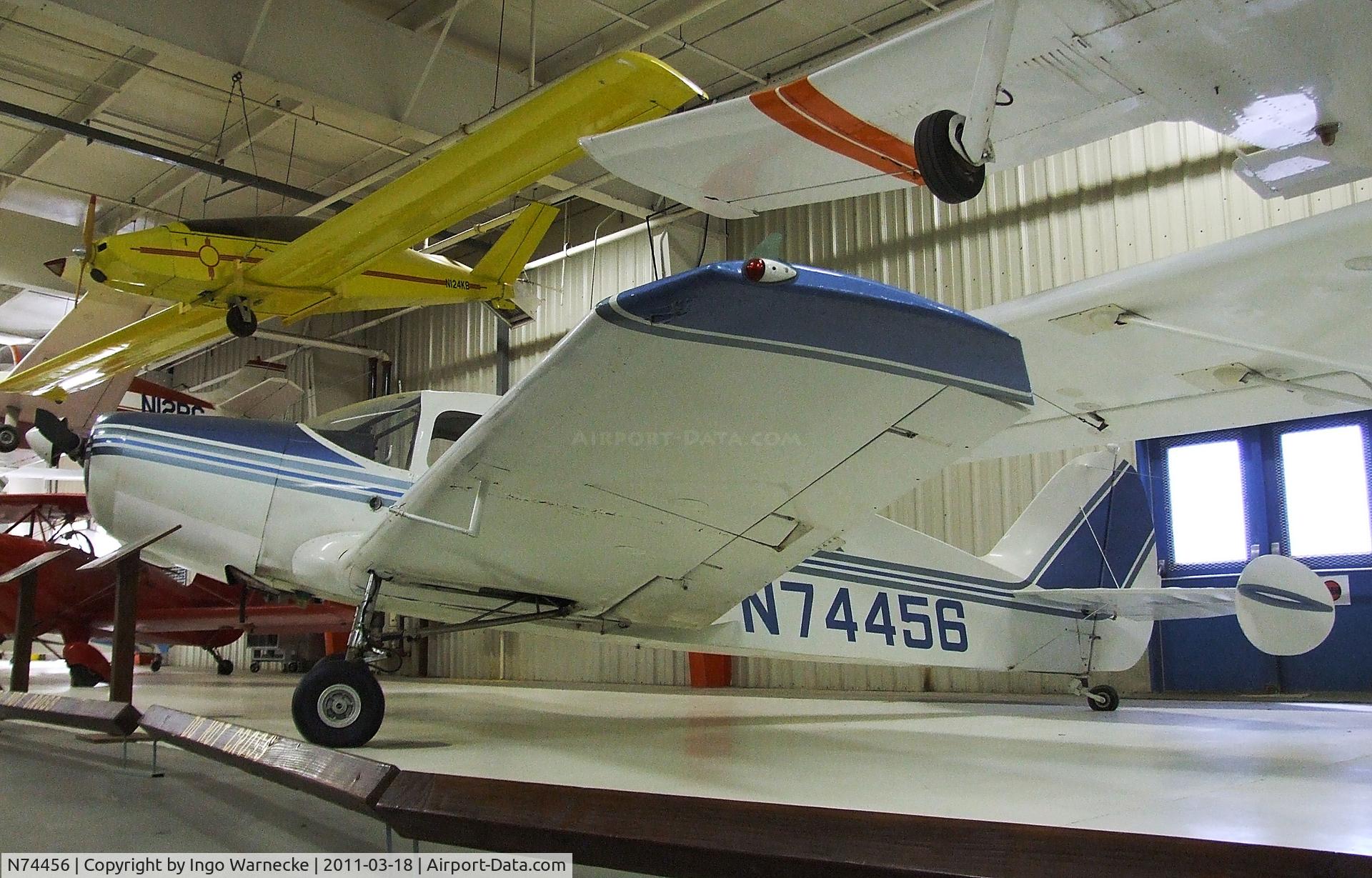 N74456, 1948 Bellanca 14-13-2 Cruisair Senior C/N 1569, Bellanca 14-13-2 Cruisair Senior at the Mid-America Air Museum, Liberal KS