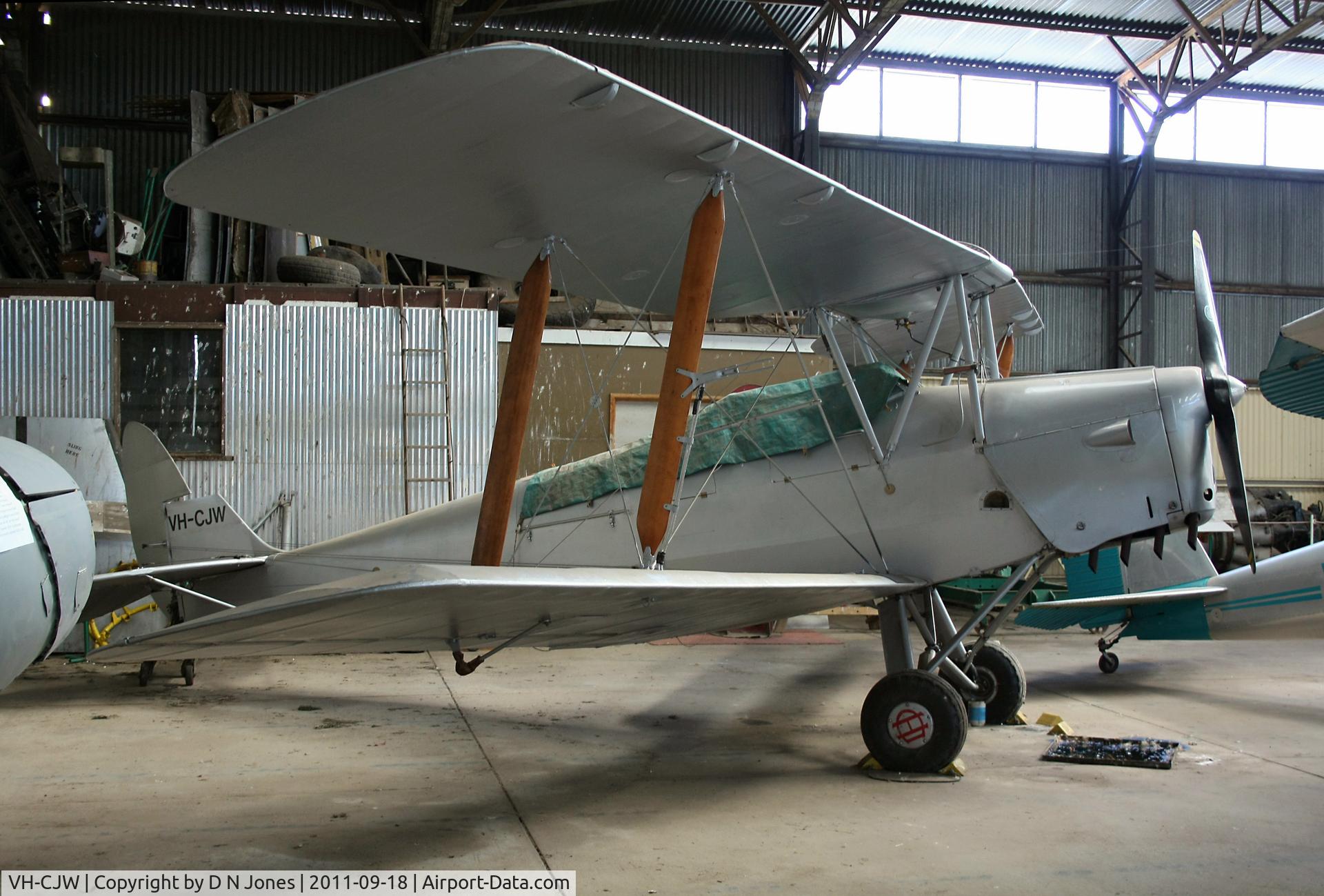 VH-CJW, 1942 De Havilland Australia DH-82A Tiger Moth C/N DHA812, Taken at Ballarat,Victoria