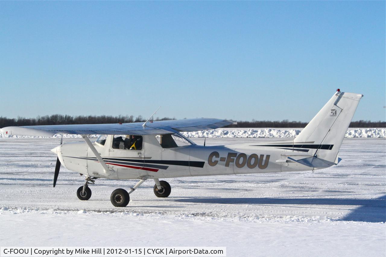 C-FOOU, 1978 Cessna 152 C/N 15282352, Seen on a cross-country training flight in Kingston, Ontario (CYGK)