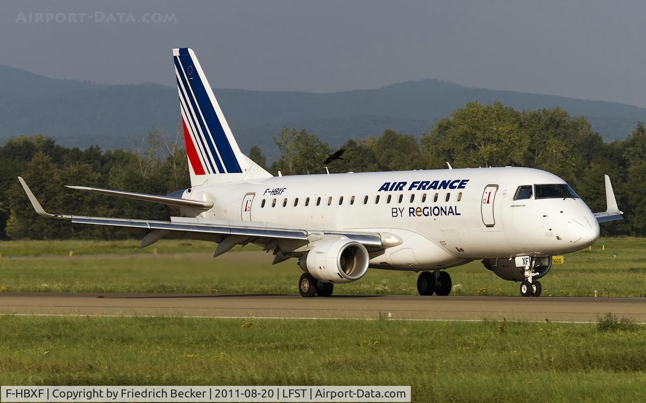 F-HBXF, 2009 Embraer 170ST (ERJ-170-100ST) C/N 17000292, decelerating after touchdown