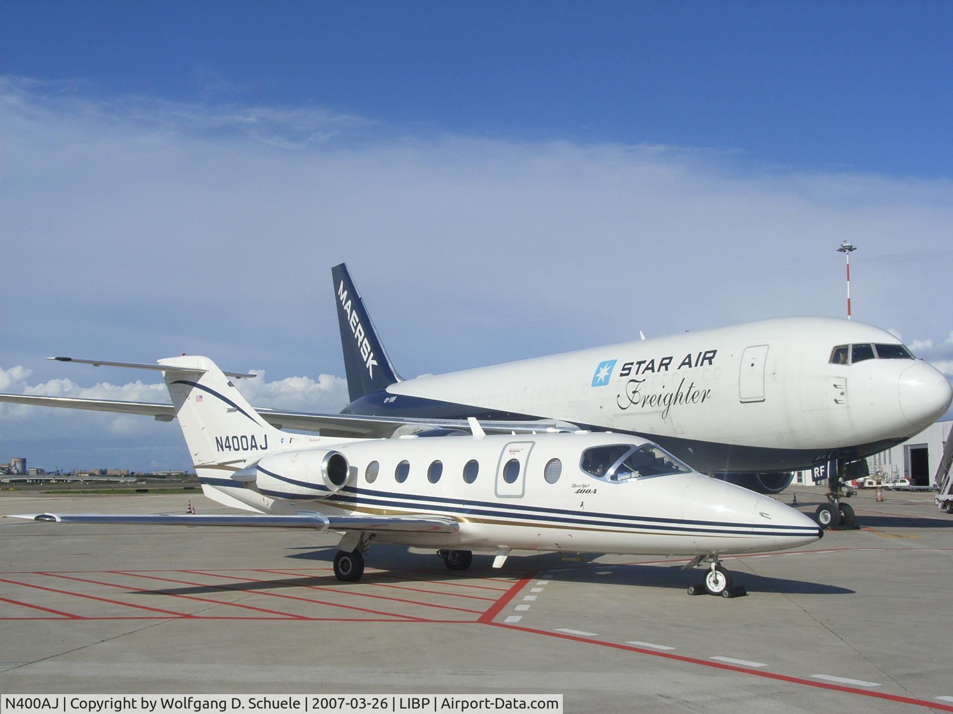 N400AJ, 1997 Raytheon Aircraft Company 400A C/N RK-137, N400AJ - Beechjet 400A - RK137
copyright: Wolfgang D. Schuele