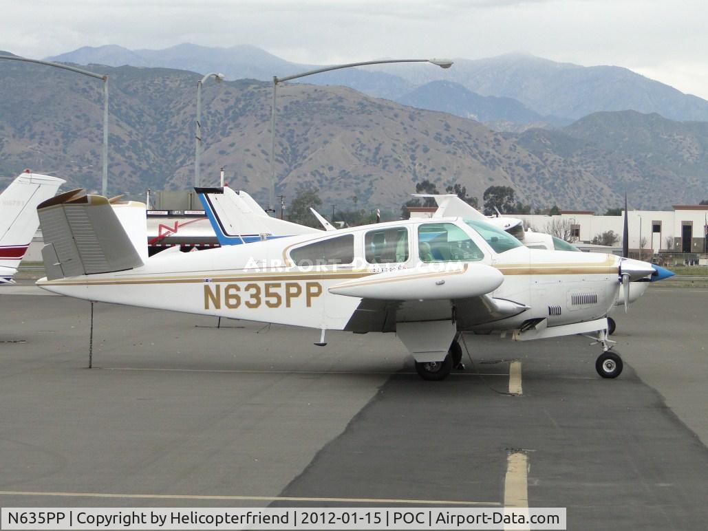 N635PP, 1967 Beech V35A Bonanza C/N D-8637, Parked south of the fueling station