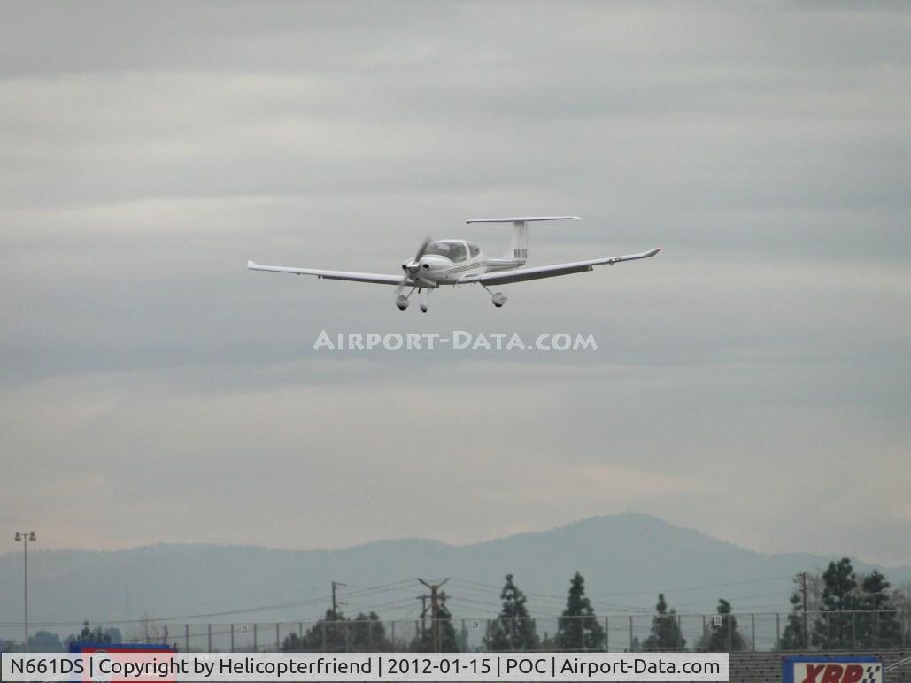 N661DS, 2005 Diamond DA-40 Diamond Star C/N 40.600, Onfinal to runway 26L