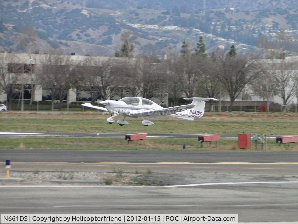 N661DS, 2005 Diamond DA-40 Diamond Star C/N 40.600, Ready to touch down