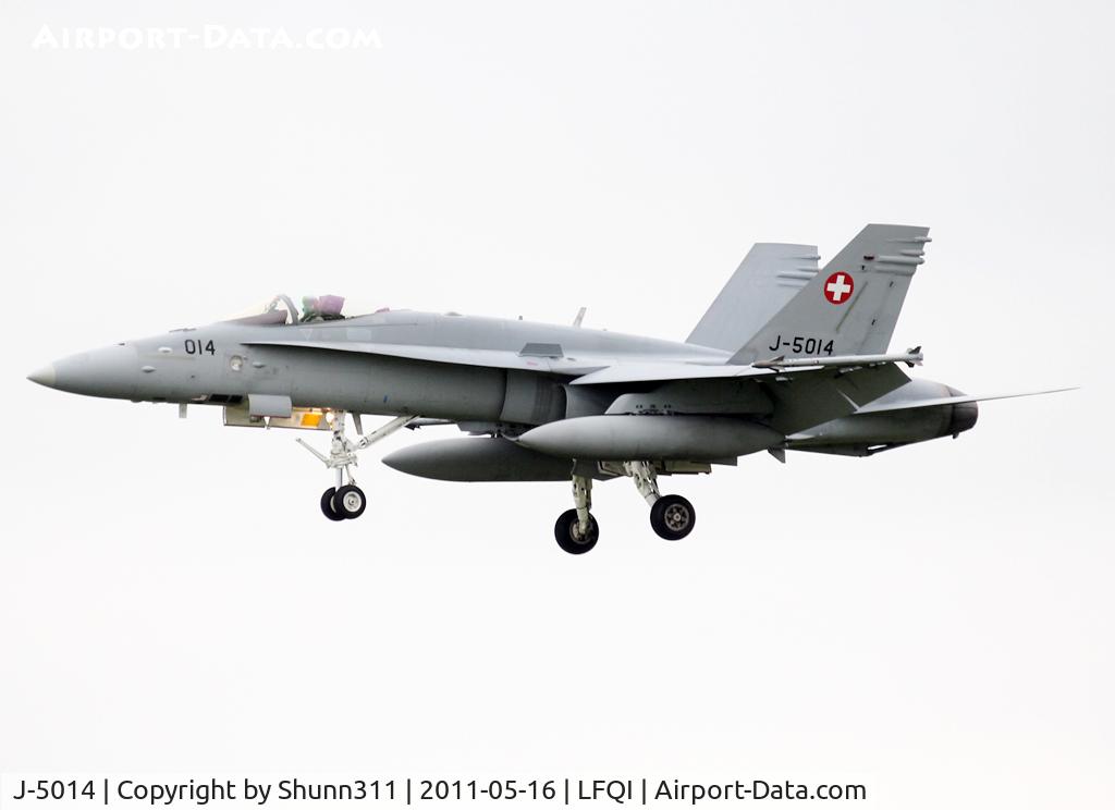 J-5014, McDonnell Douglas F/A-18C Hornet C/N 1359, On landing... Participant of the NATO Tiger Meet 2011...