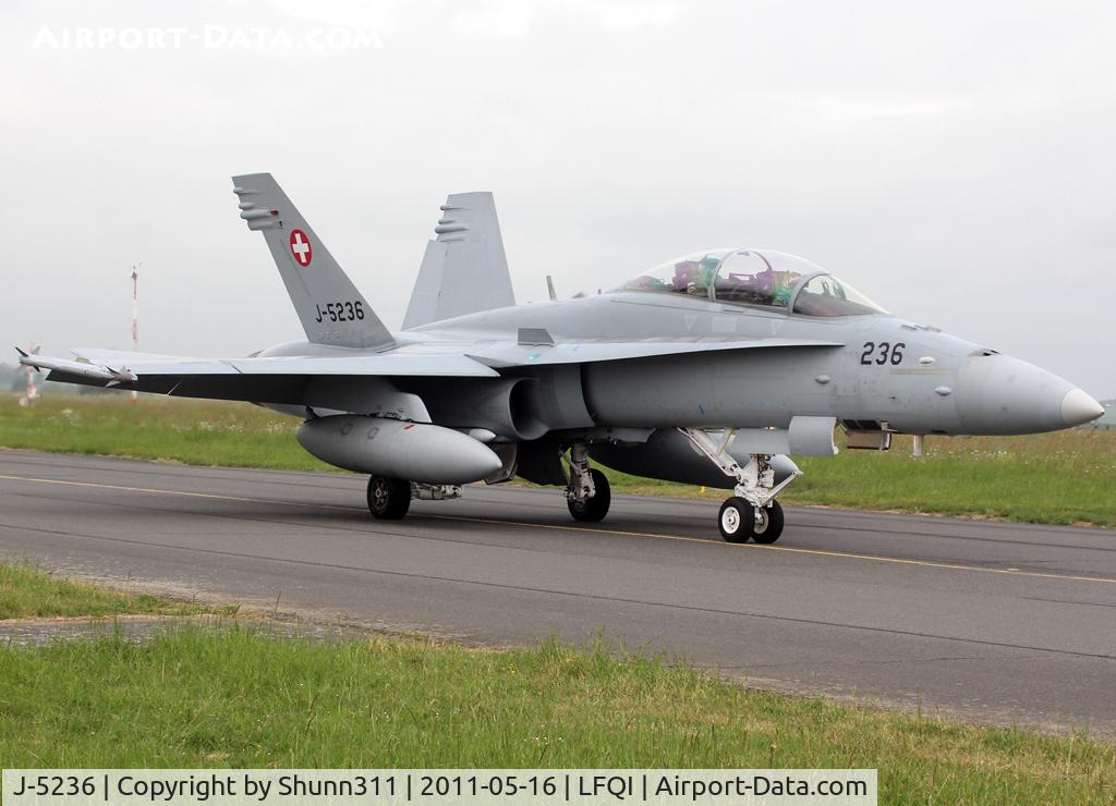 J-5236, 1997 McDonnell Douglas F/A-18D Hornet C/N 1332/SFD006, Taxxing for departure... Participant of the NATO Tiger Meet 2011...