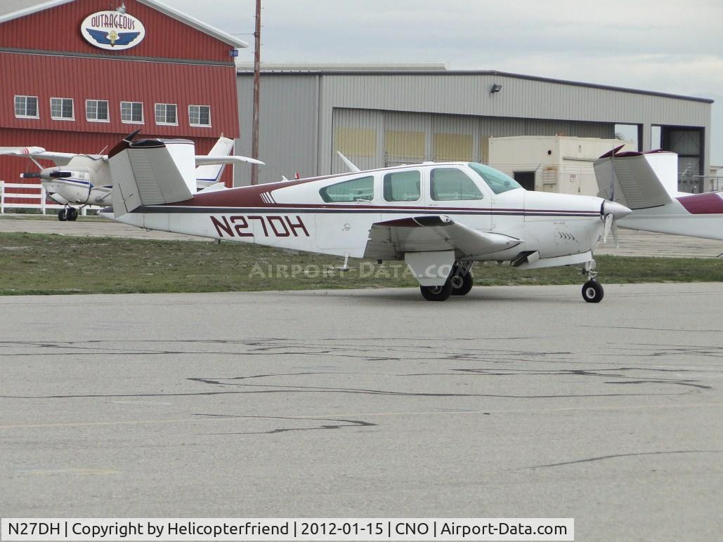 N27DH, 1970 Beech V35B Bonanza C/N D-9149, Static displayed southwest of the tower