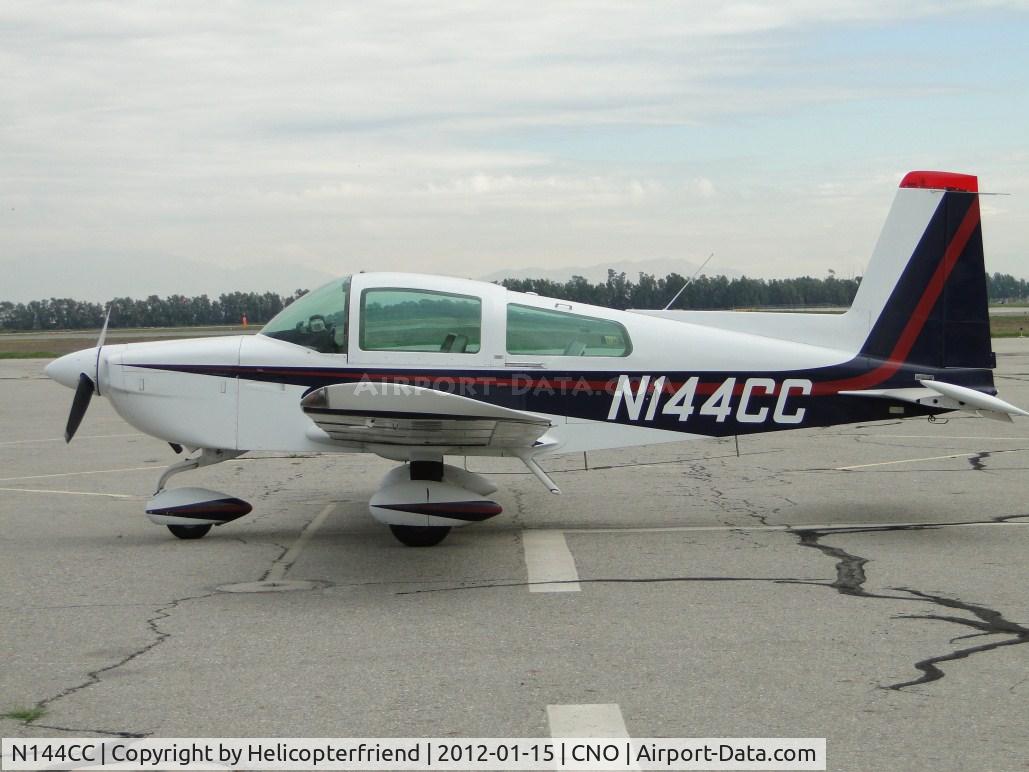 N144CC, 1975 Grumman American AA-5B Tiger C/N AA5B-84, Parked for static display south of the tower