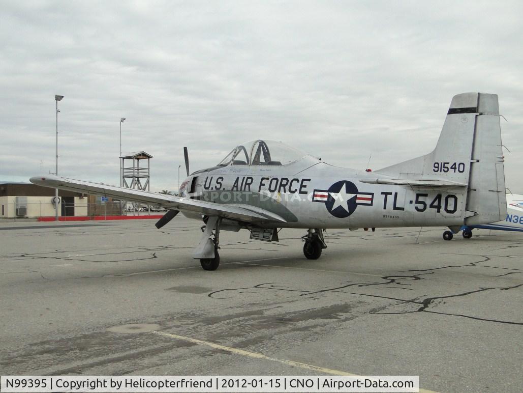 N99395, 1945 North American T-28A Trojan C/N 49-1540A, Parked for static display southwest of the tower