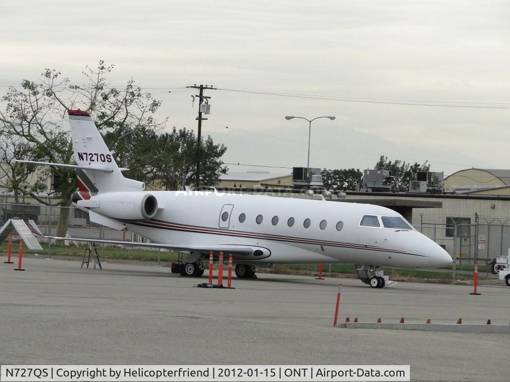 N727QS, 2005 Israel Aircraft Industries Gulfstream 200 C/N 113, Parked on the southside