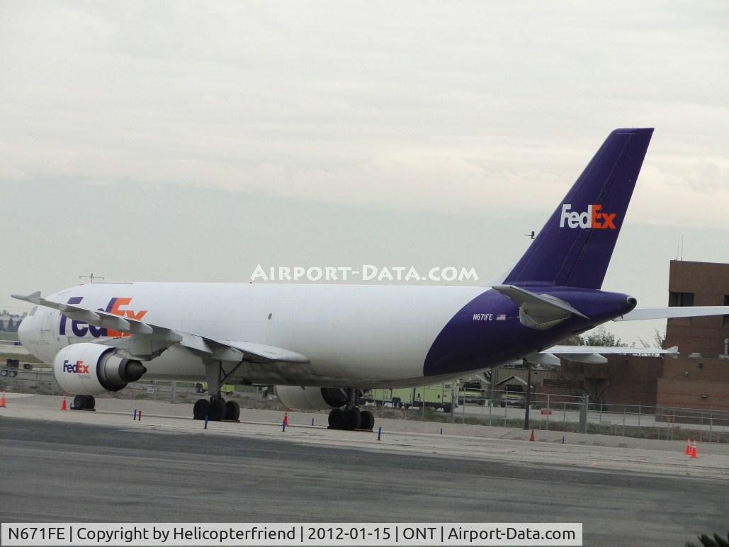 N671FE, 1997 Airbus A300F4-605R C/N 778, Parked in an area east of the Fed Ex parking area