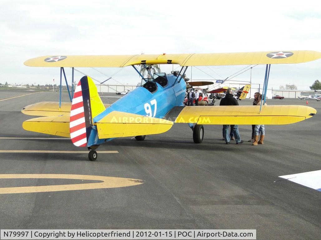 N79997, 1942 Boeing PT-17 Kaydet (A75N1) C/N 75-4266, Taliking about the ship prior to take off