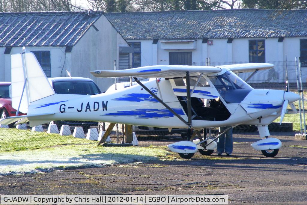 G-JADW, 2008 Comco Ikarus C42 Cyclone FB80 C/N 0810-7013, at the Icicle 2012 fly in