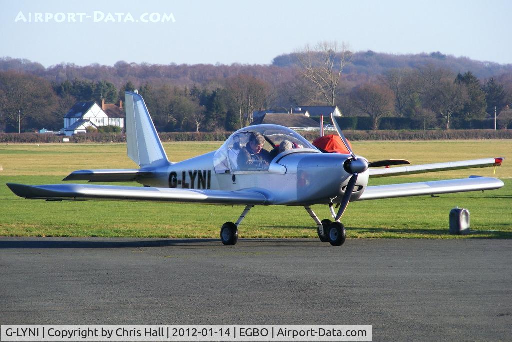 G-LYNI, 2006 Aerotechnik EV-97 Eurostar C/N PFA 315-14409, at the Icicle 2012 fly in