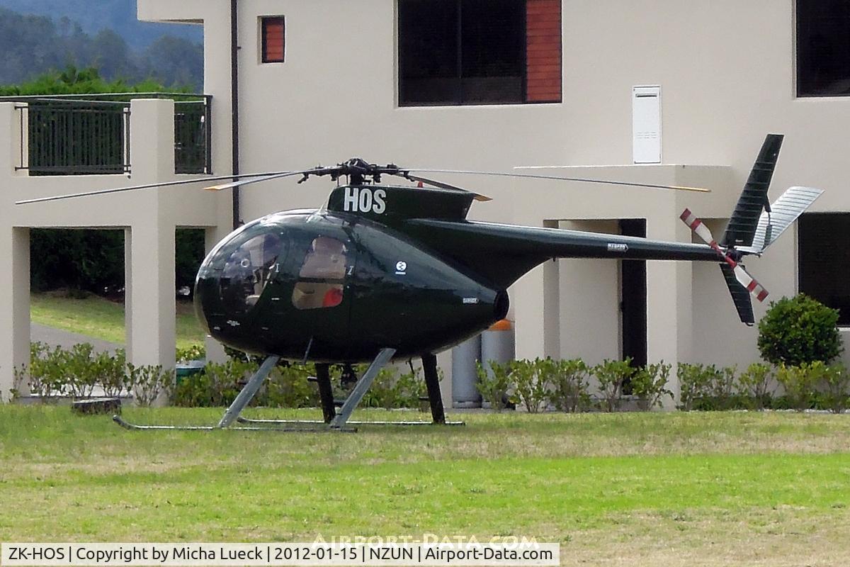 ZK-HOS, Hughes 369HS C/N 1190214S, At Pauanui