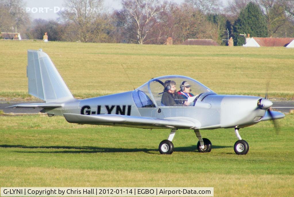 G-LYNI, 2006 Aerotechnik EV-97 Eurostar C/N PFA 315-14409, at the Icicle 2012 fly in