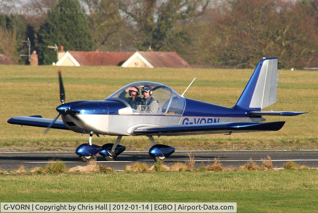 G-VORN, 2004 Aerotechnik EV-97 Eurostar C/N PFA 315-14299, at the Icicle 2012 fly in