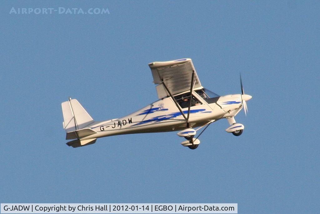 G-JADW, 2008 Comco Ikarus C42 Cyclone FB80 C/N 0810-7013, at the Icicle 2012 fly in