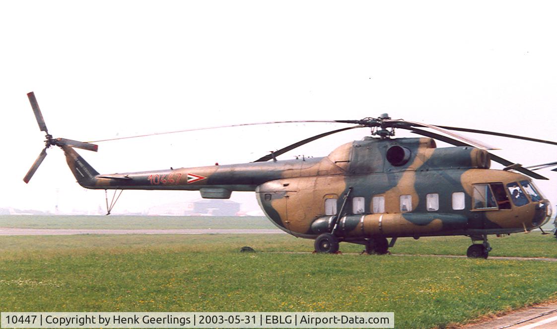 10447, 1982 Mil Mi-8PS-11 Hip-D C/N 10447, Heli meet at Bierset AB; Hungarian AF