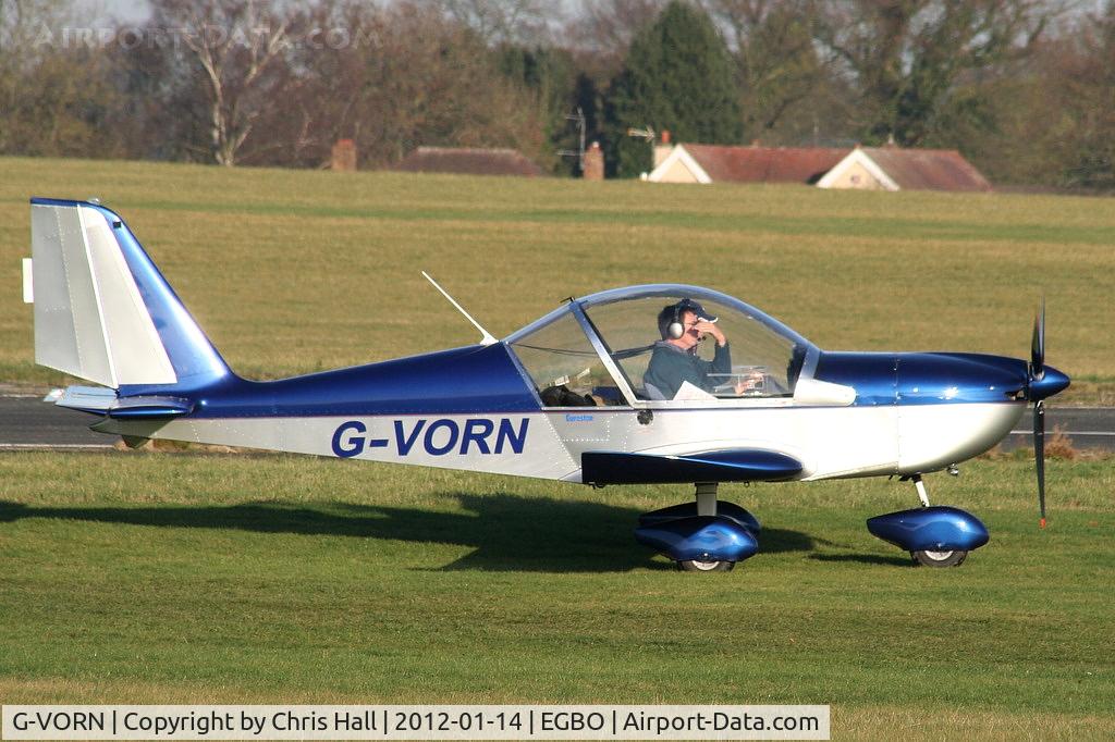 G-VORN, 2004 Aerotechnik EV-97 Eurostar C/N PFA 315-14299, at the Icicle 2012 fly in