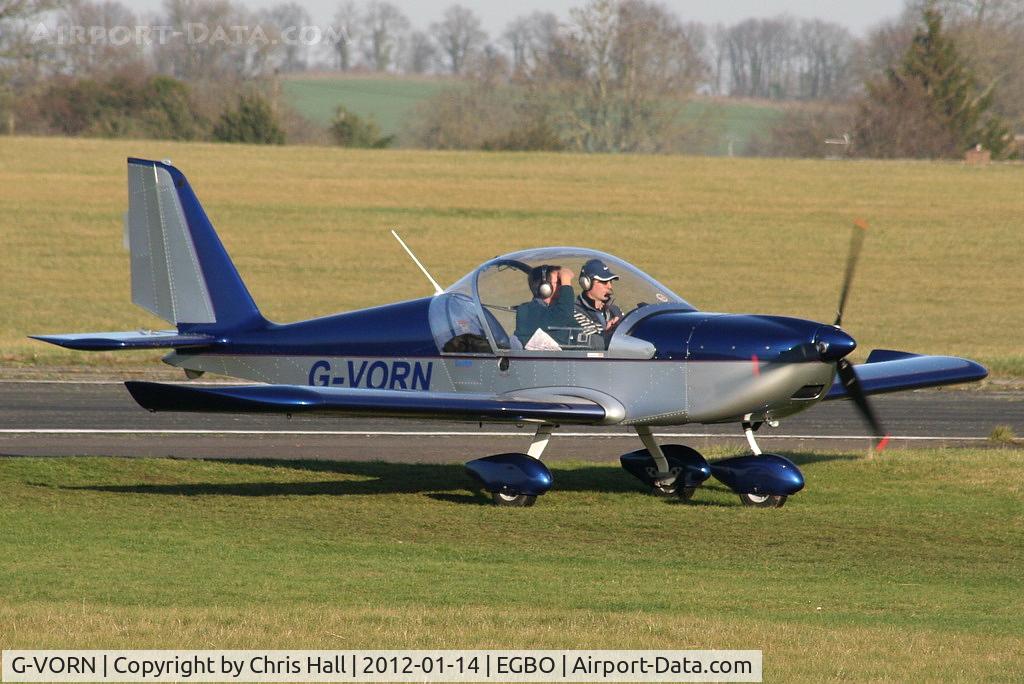 G-VORN, 2004 Aerotechnik EV-97 Eurostar C/N PFA 315-14299, at the Icicle 2012 fly in