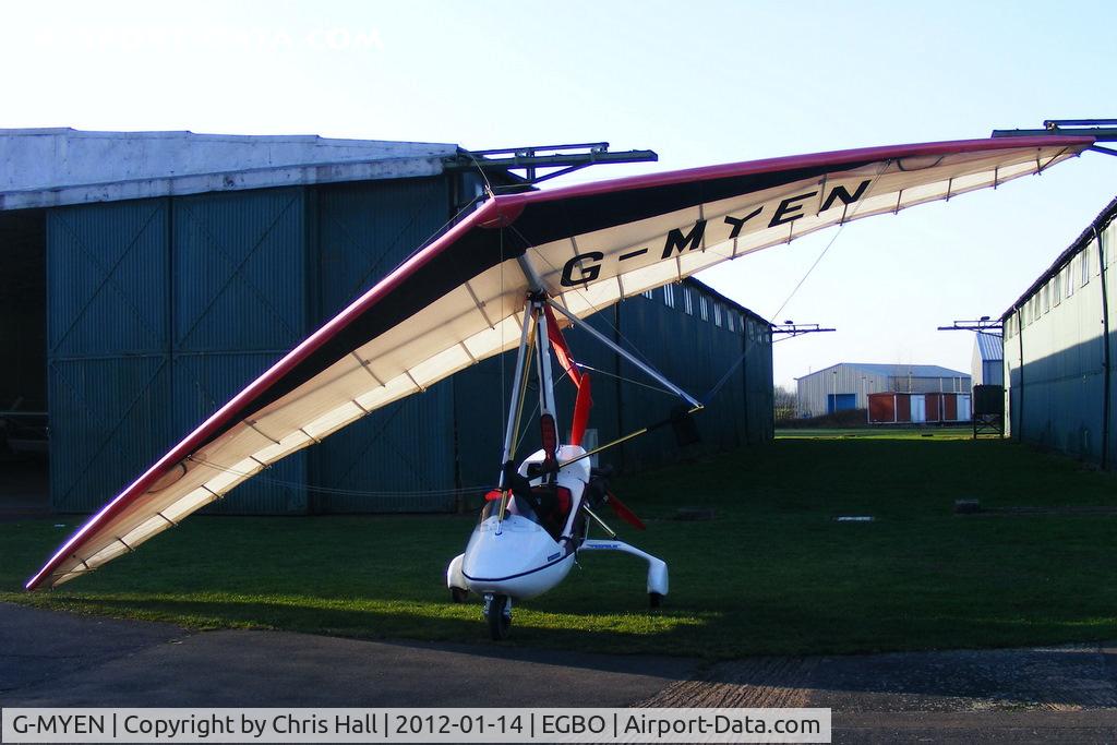 G-MYEN, 1992 Solar Wings Pegasus Quasar IITC C/N SW-WQT-0543, at the Icicle 2012 fly in